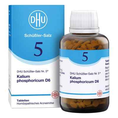 Biochemie Dhu 5 Kalium Phosphoricum D6 Tabletten 900 stk von DHU-Arzneimittel GmbH & Co. KG PZN 18182591