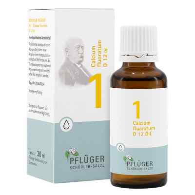 Biochemie Pflüger 1 Calcium fluor.D 12 Tropfen 30 ml von Homöopathisches Laboratorium Ale PZN 06323543