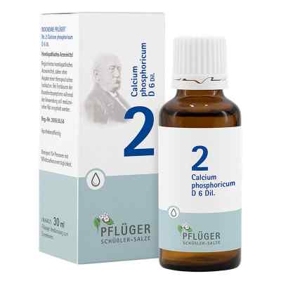 Biochemie Pflüger 2 Calcium phosphoricum D6 Tropfen 30 ml von Homöopathisches Laboratorium Ale PZN 06323709