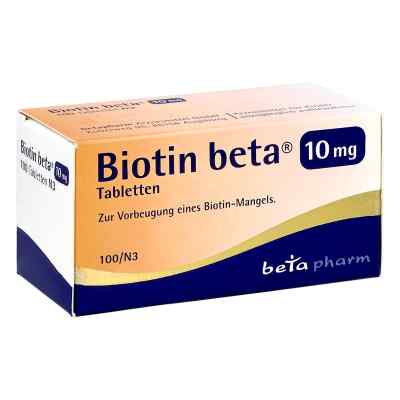 Biotin Beta 10 Mg Tabletten 100 stk von betapharm Arzneimittel GmbH PZN 17386972