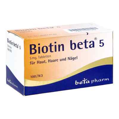 Biotin Beta 5 5mg Tabletten 100 stk von betapharm Arzneimittel GmbH PZN 01841948