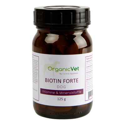 Biotin Forte Tabletten für Hunde 125 g von organicVet GmbH PZN 05741965