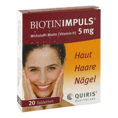 Biotin Impuls 5 Mg Tabletten 20 stk von Quiris Healthcare GmbH & Co. KG PZN 08923164