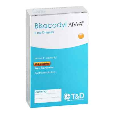 Bisacodyl Aiwa 5 mg Dragees 100 stk von T & D Pharma GmbH PZN 15232549