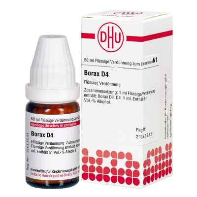 Borax D4 Dilution 50 ml von DHU-Arzneimittel GmbH & Co. KG PZN 04207548
