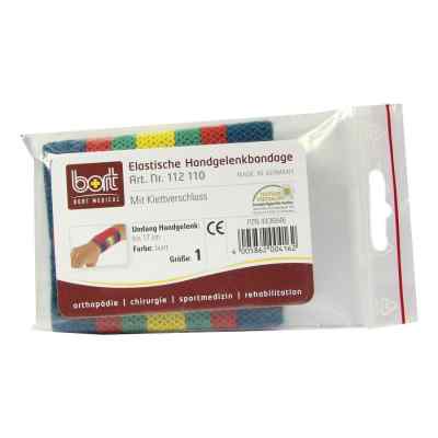 Bort Handgelenkbandage Größe 1 bunt mit Klettband vers.