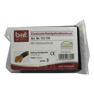 Bort Handgelenkbandage Größe 3 schwarz mit Klettband vers. 1 stk von Bort GmbH PZN 04654106