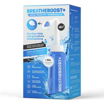 breatheboost+ Nasendusche inkl. 30x Salzlösungen