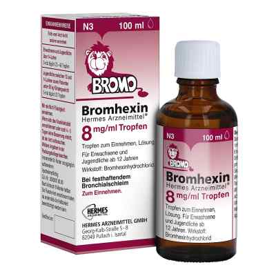 Bromhexin Hermes Arzneimittel 8 mg/ml Tropfen 100 ml von HERMES Arzneimittel GmbH PZN 16260565