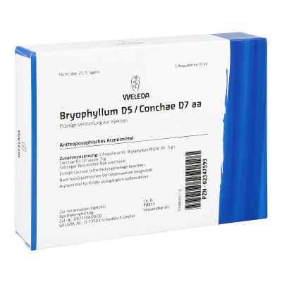 Bryophyllum D 5/conchae D7 Ampullen 5X10 ml von WELEDA AG PZN 02347593