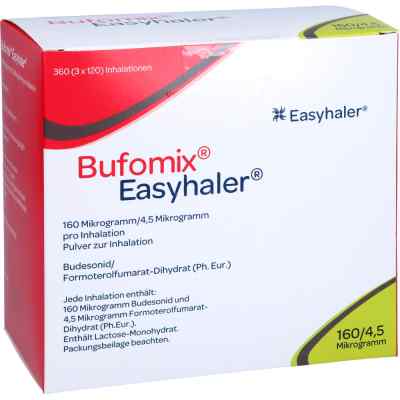 Bufomix Easyhaler 160/4,5 Μg/dosis 3x120ed Inh.-p. 3 stk
