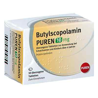 Butylscopolamin Puren 10 Mg überzogene Tab. 50 stk von PUREN Pharma GmbH & Co. KG PZN 17606563