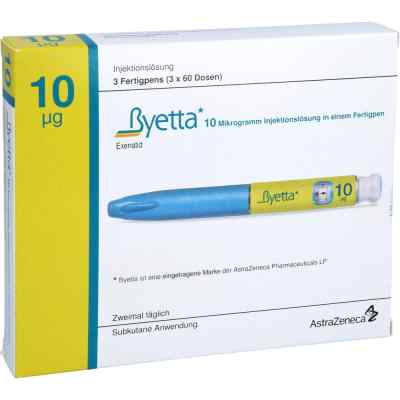 Byetta 10 [my]g Injektionslösung in einem Fertigpe 3 stk von kohlpharma GmbH PZN 10851360