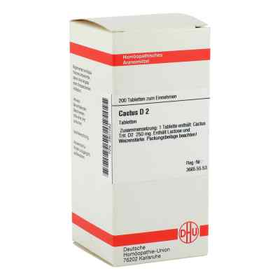 Cactus D2 Tabletten 200 stk von DHU-Arzneimittel GmbH & Co. KG PZN 02801282