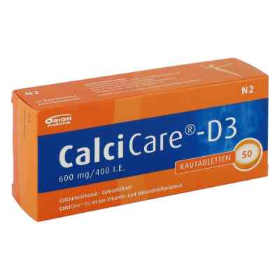 CalciCare-D3 600mg/400 internationale Einheiten 50 stk von Orion Pharma GmbH Marketing PZN 04787592