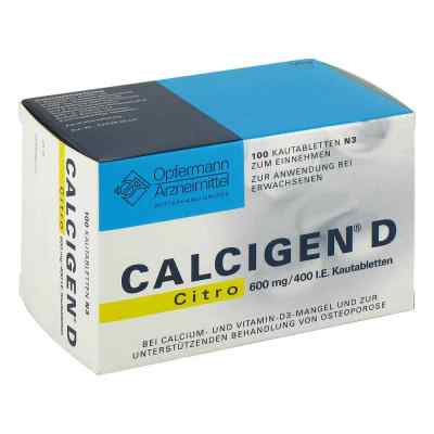 CALCIGEN D Citro 600mg/400 internationale Einheiten 100 stk von MEDA Pharma GmbH & Co.KG PZN 01138545