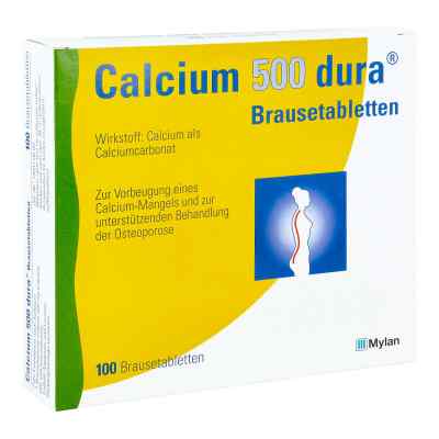Calcium 500 dura 100 stk von Mylan Healthcare GmbH PZN 07730279