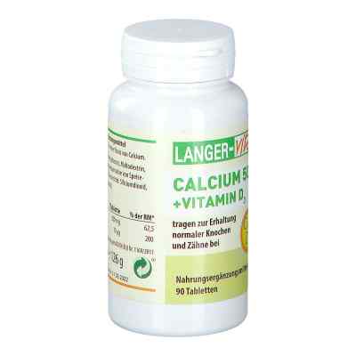 Calcium 500 mg+D3 10 [my]g Tabletten 90 stk von Langer vital GmbH PZN 13247558