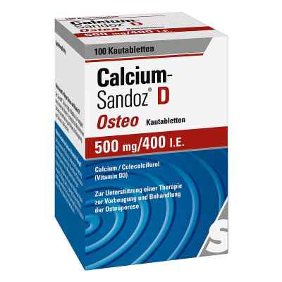 Calcium-Sandoz® D Osteo Kautabletten 500mg/400 I.E. 100 stk von Hexal AG PZN 02227825