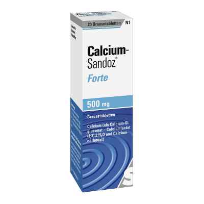 Calcium-Sandoz forte 500mg 20 stk von Hexal AG PZN 00169644