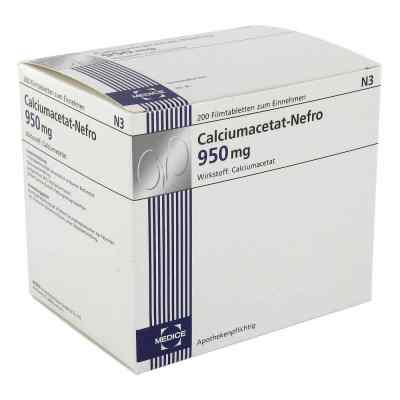 Calciumacetat Nefro 950 mg Filmtabletten 200 stk von MEDICE Arzneimittel Pütter GmbH& PZN 03078209