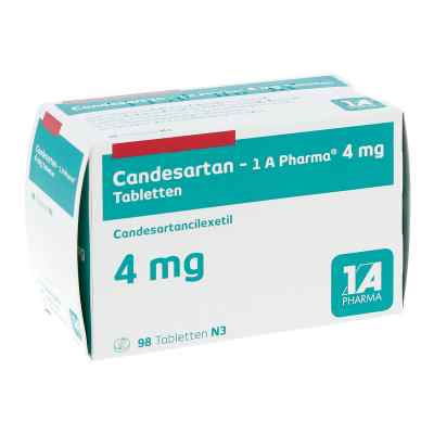 Candesartan-1A Pharma 4mg 98 stk von 1 A Pharma GmbH PZN 09273113