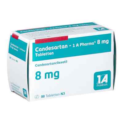 Candesartan-1A Pharma 8mg 98 stk von 1 A Pharma GmbH PZN 09273159