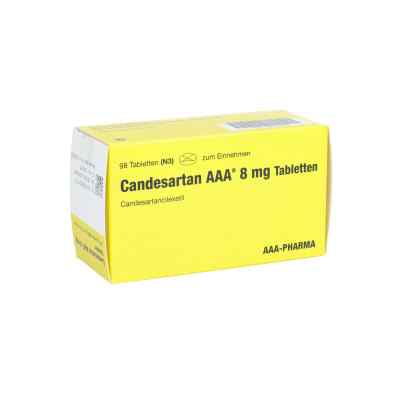 Candesartan AAA 8mg 98 stk von AAA - Pharma GmbH PZN 09531779
