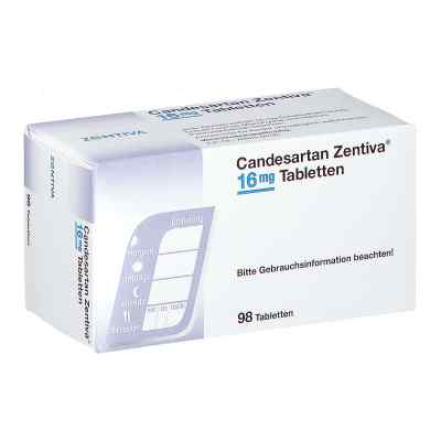Candesartan Zentiva 16mg 98 stk von Zentiva Pharma GmbH PZN 09392272