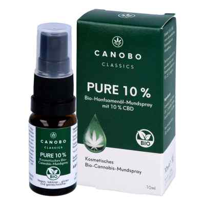 Canobo Pure 10% Bio Cbd Mundspray 10 ml von CannaCare Health GmbH PZN 17261087
