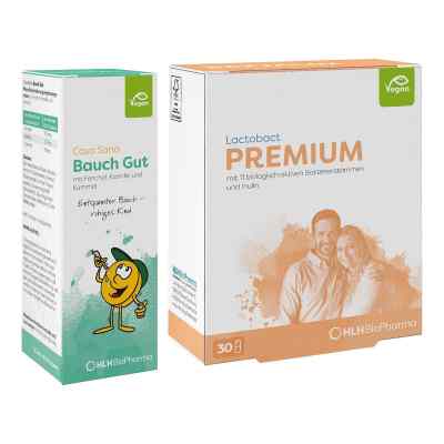 Casa Sana Bauch Gut Tropfen + Lactobact Premium Kapseln 1 Set von  PZN 08105626