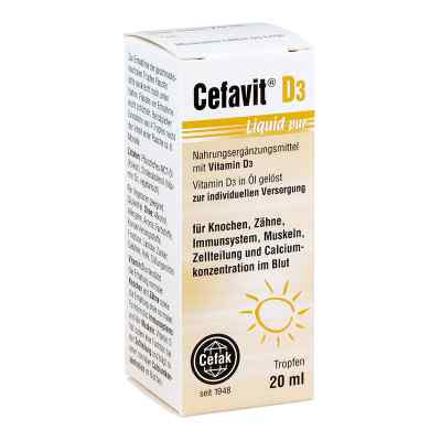 Cefavit D3 Liquid pur Tropfen zum Einnehmen 20 ml von Cefak KG PZN 14218116