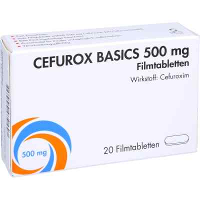 Cefurox Basics 500 mg Filmtabletten Sun 20 stk von Sun Pharmaceuticals Germany GmbH PZN 16230512