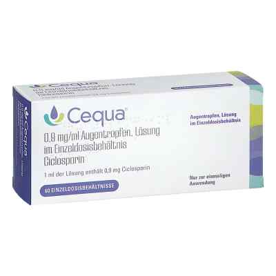 Cequa 0,9 Mg/ml Augentropfen Lösung i.einzeldosisbeh. 60 stk von Sun Pharmaceuticals Germany GmbH PZN 19357590