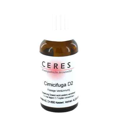 Ceres Cimicifuga D2 Dilution 20 ml von CERES Heilmittel GmbH PZN 00981067