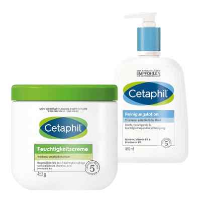 Cetaphil Feuchtigkeitscreme + Reinigungslotion