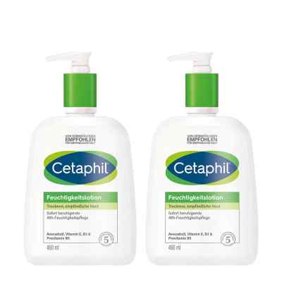 Cetaphil Feuchtigkeitslotion 2x460 ml von Galderma Laboratorium GmbH PZN 08105084