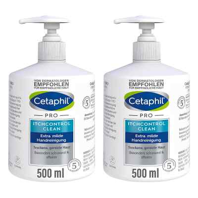 Cetaphil PRO ItchControl Clean Extra Milde Handreinigung 2x500 ml von Galderma Laboratorium GmbH PZN 08105086
