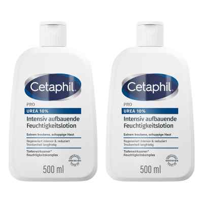 Cetaphil PRO Urea 10% Intensiv aufbauende Feuchtigkeitslotion 2x500 ml von Galderma Laboratorium GmbH PZN 08104996