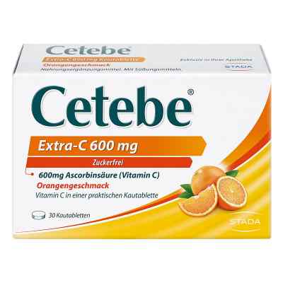 CETEBE Extra-C 600mg hochdosiertes Vitamin C mit Orangenschmack 30 stk von STADA Consumer Health Deutschlan PZN 17513459