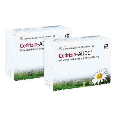 Cetirizin ADGC bei Allergien 2x100 stk von  PZN 08102423
