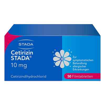 Cetirizin STADA 10mg Filmtabletten bei Allergien 50 stk von STADA Consumer Health Deutschland GmbH PZN 02246610