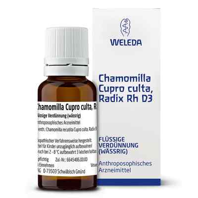 Chamomilla Cupro culta Radix Rh D3 Dilution 20 ml von WELEDA AG PZN 01630097