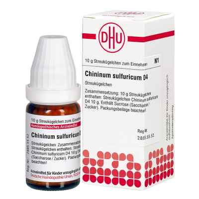 Chininum Sulfuricum D4 Globuli 10 g von DHU-Arzneimittel GmbH & Co. KG PZN 07164408