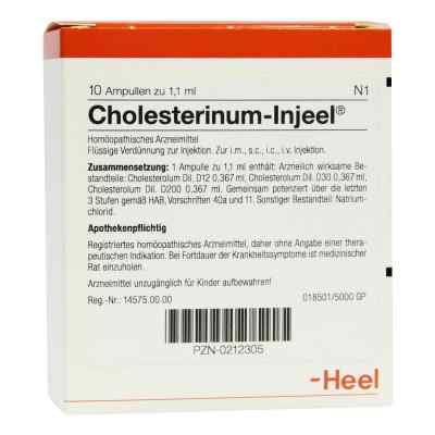 Cholesterinum Injeel Ampullen 10 stk von Biologische Heilmittel Heel GmbH PZN 00212305