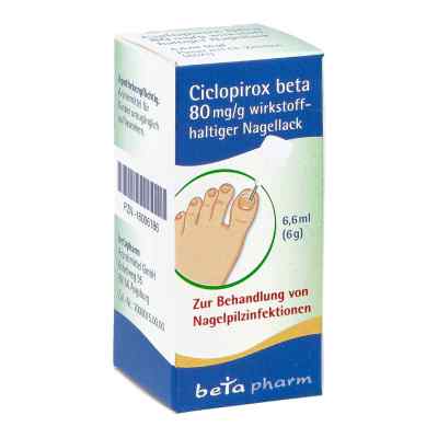 Ciclopirox Beta 80 mg/g wirkstoffhaltiger Nagellack 6.6 ml von betapharm Arzneimittel GmbH PZN 16006186