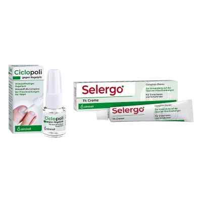 Ciclopoli gegen Nagelpilz (3.3 ml) + Selergo 1% (20 g) 1 Pck von ALMIRALL HERMAL GmbH PZN 08102555