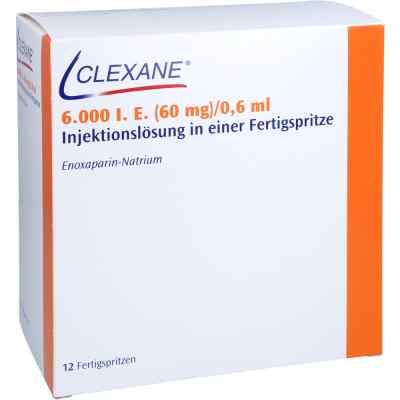 Clexane 6.000 I.e. 60mg/0,6ml Ilo F.sp.+sich-sys. 12 stk von Abacus Medicine A/S PZN 17523392
