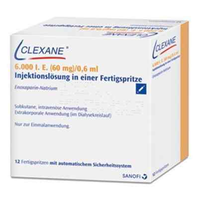 Clexane 60mg Injektionslösung 0,6ml mit Sicherheits-System 12 stk von Sanofi-Aventis Deutschland GmbH PZN 11331450