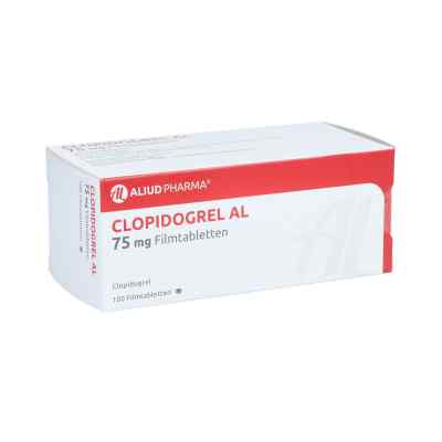 Clopidogrel Al 75 mg Filmtabletten 100 stk von ALIUD Pharma GmbH PZN 11482195